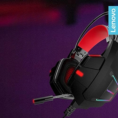 Słuchawki GAMINGOWE LED RGB komputerowe dla graczy nauszne z mikrofonem USB