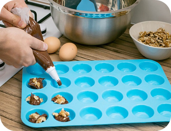 FORMA silikonowa 24 MUFFINKI FOREMKA BABECZKI XXL