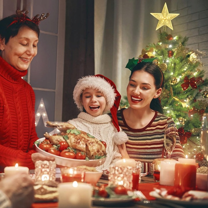 2SZT CZUBEK CHOINKOWY NA BOŻE NARODZENIE CZUBEK NA CHOINKĘ Z 31 DIODAMI LED