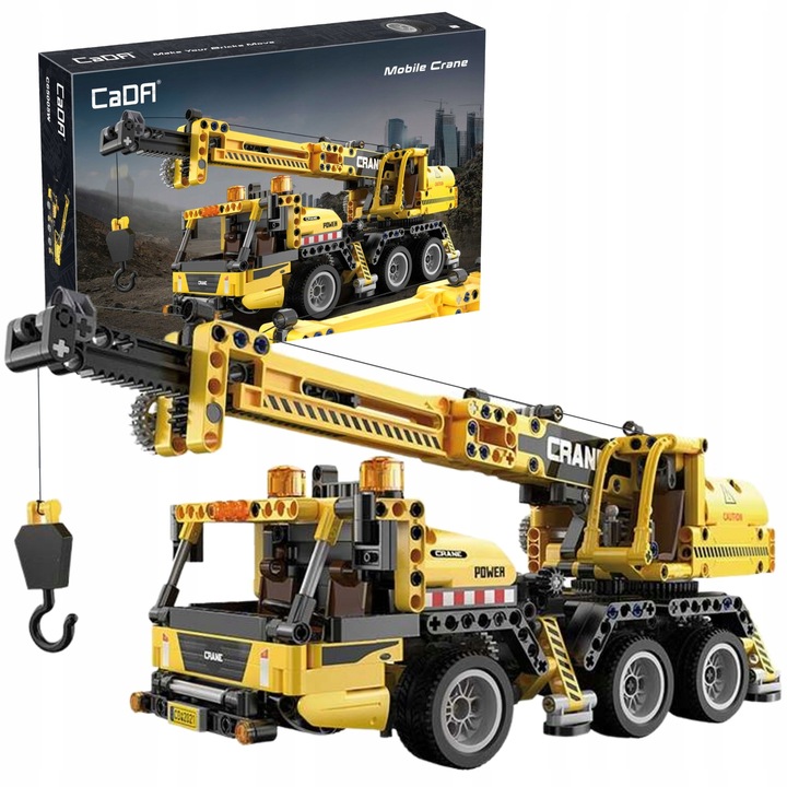 CADA KLOCKI TECHNIC ŻURAW DŹWIG 37 CM DUŻY POJAZD BUDOWLANY 658 EL.
