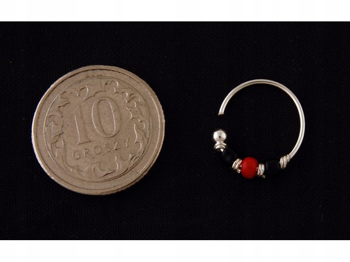 Kolczyk srebrny na chrząstkę małżowiny kn096 - 0,2g.