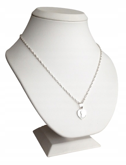 Łańcuszek Srebrny 925 Medalik Matka Boska (na PREZENT / KOMUNIA / CHRZEST)