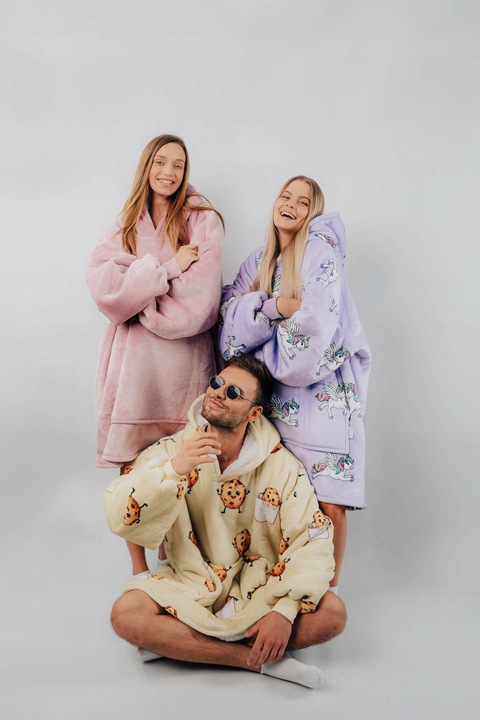 KOC BLUZA Comfy Moment Kocobluza bluzokoc Unicorn Oversize 2w1 prezent