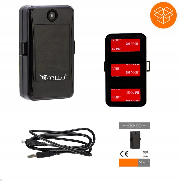 Lokalizator GPS do Samochodu Na Magnes Nadajnik SIM GSM ORLLO TRACK-1 4G