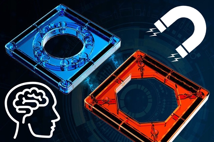 EDUKACYJNA ZABAWKA DLA DZIECKA 4 5 6 7 8 LATKA ZAMEK KLOCKI MAGNETYCZNE