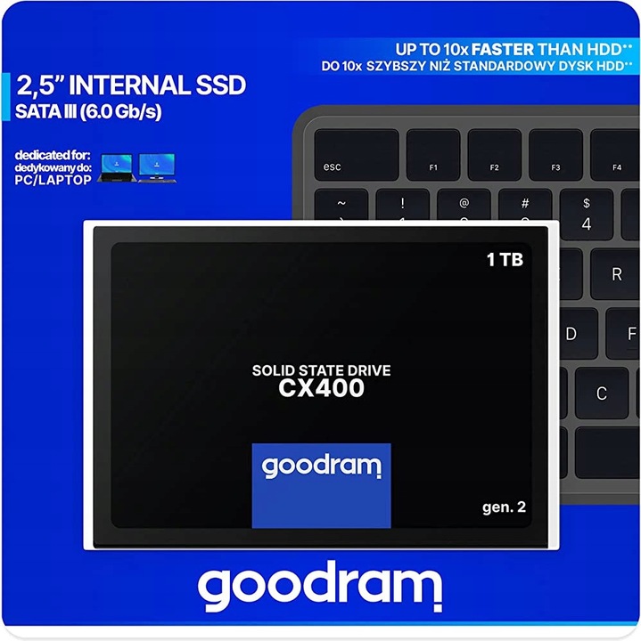 DYSK SSD 1TB GOODRAM CX400 2,5" do laptopa PC
