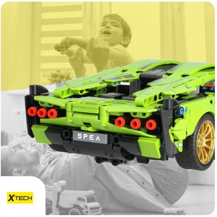 KLOCKI LAMBORGHINI TECHNICZNE AUTO SPORTOWE WYŚCIGOWE XTECH 1254 ELEMENTY