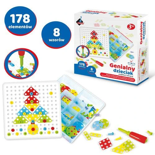 Zestaw konstrukcyjny Askato 180 elementów