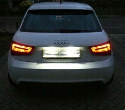 AUDI VOLKSWAGEN LAMPKI OŚWIETLENIA TABLICY REJESTRACYJNEJ A1 A6 A7 TT B6 B7