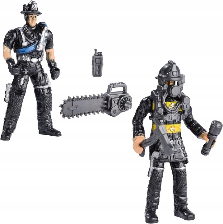 DUŻY Zestaw STRAŻ POŻARNA WÓZ STRAŻACKI STRAŻACY KASK QUAD AKCESORIA BOX