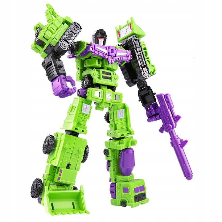 SAMOCHOD ROBOT AUTO ZABAWKA 6w1 TRANSFORMOWALNE FIGURKI POJAZD INŻYNIERYJNY