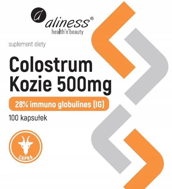 ALINESS Colostrum Kozie IG 28% 500 mg x 100 kaps.