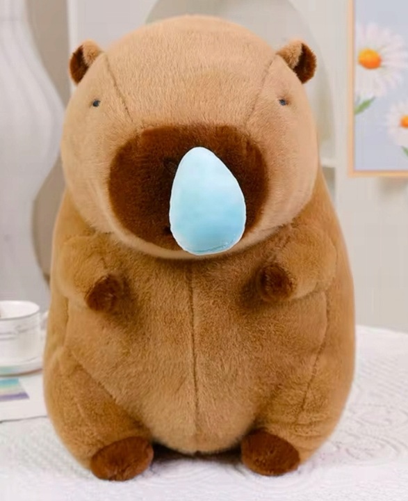 KAPIBARA ŚPIĄCA PLUSZAK ZABAWKA MASKOTKA PLUSZOWA PRZYTULANKA MIĘKKA 30CM