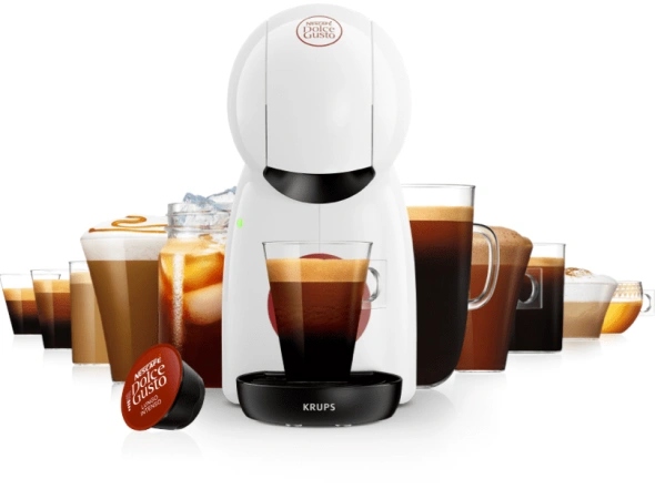 EKSPRES KAPSUŁKOWY DO KAWY KRUPS PICCOLO XS KP1A3110 DOLCE GUSTO BIAŁY