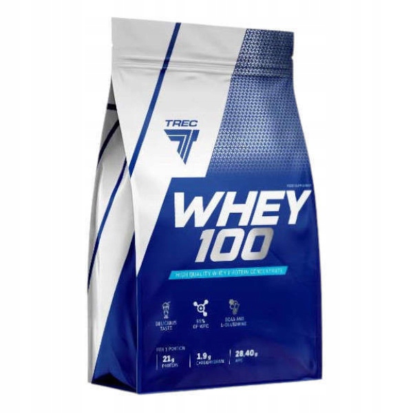 PYSZNE BIAŁKO WPC Trec Whey 100 700g PROTEINY NA MASĘ MIĘŚNIE DO TRENINGU