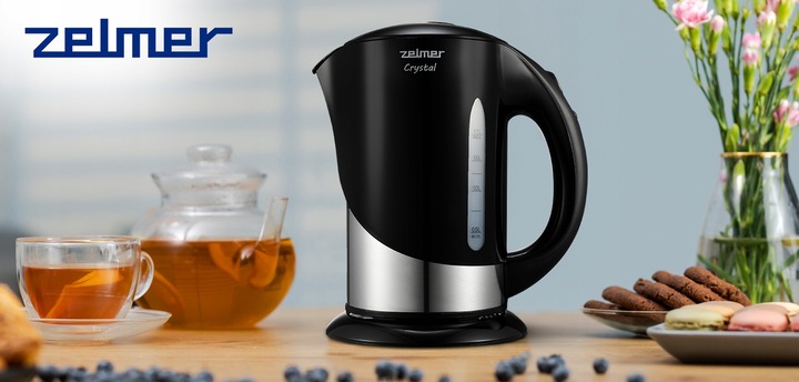 CZAJNIK ELEKTRYCZNY ZELMER BEZPRZEWODOWY STAL NIERDZEWNA DUŻY 1,7L 2200W