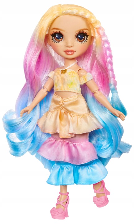 RAINBOW HIGH WATERCOLOR & CREATE LALKA DO MALOWANIA BRĄZOWE OCZY 507598