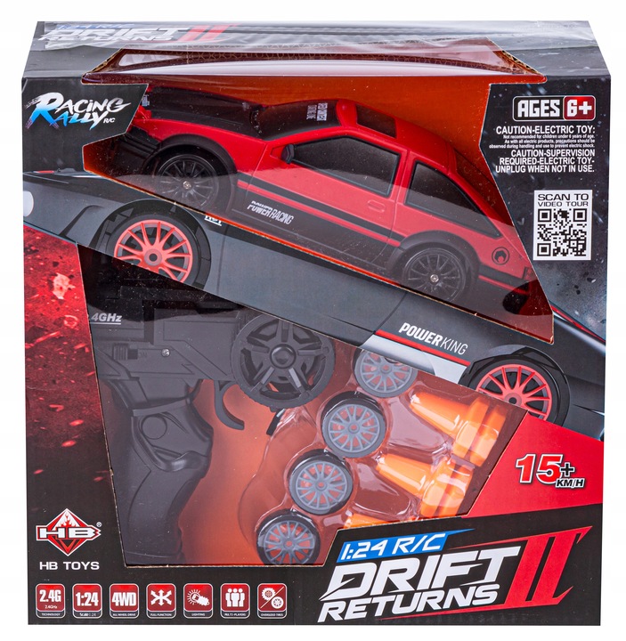 Samochód Sterowany na PILOT RC Auto ZDALNIE STEROWANE do DRIFTU ZESTAW 2aku