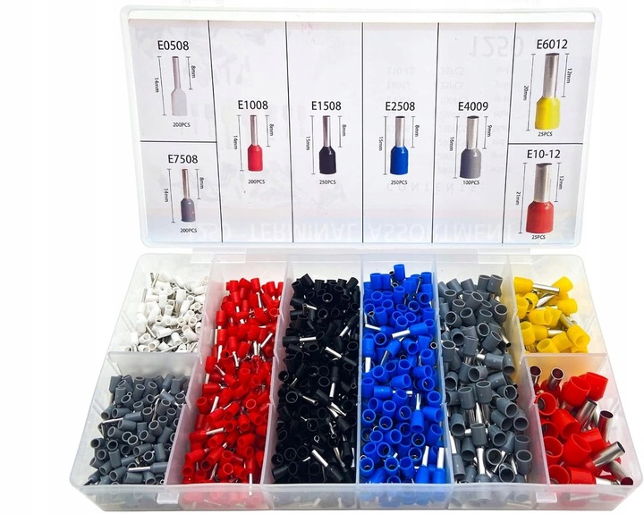 Zaciskarka Ręczna Do Tulejek Zaciskowych Konektorów Kabli Praska + 1200szt