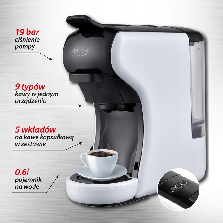 EKSPRES DO KAWY NA KAPSUŁKI DO DOLCE GUSTO 19 BAR