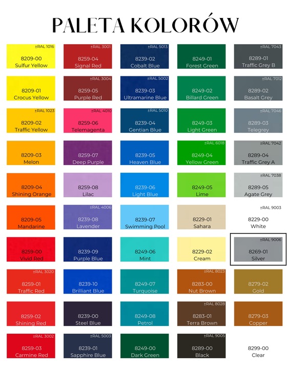FOLIA OKLEINA SAMOCHODOWA SREBRNY POŁYSK 1,23x3M