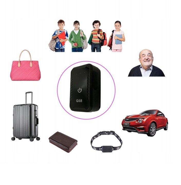 Mikro lokalizator GPS tracker 4G + aplikacja bez abonamentu SOS