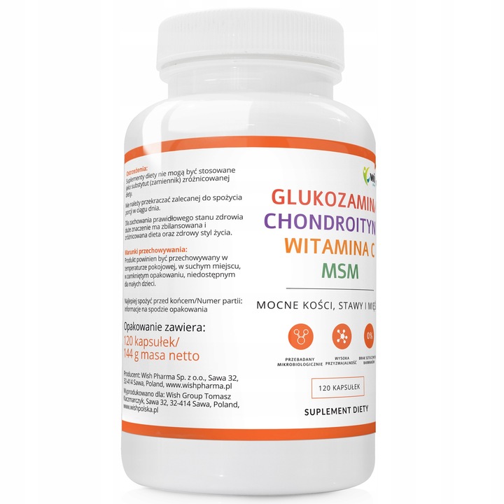 GLUKOZAMINA CHONDROITYNA MSM WITAMINA C Stawy 360k
