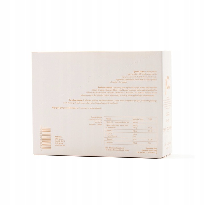 KOLAGEN DO PICIA "jA" SKIN COLAGEN TRUSKAWKA RABARBAR LEVANN 30 SASZETEK