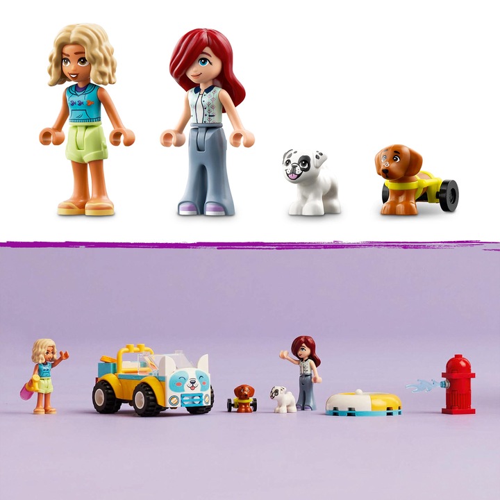 PREZENT LEGO dla 4, 5 latki FRIENDS 42635 Samochód do pielęgnacji psów +