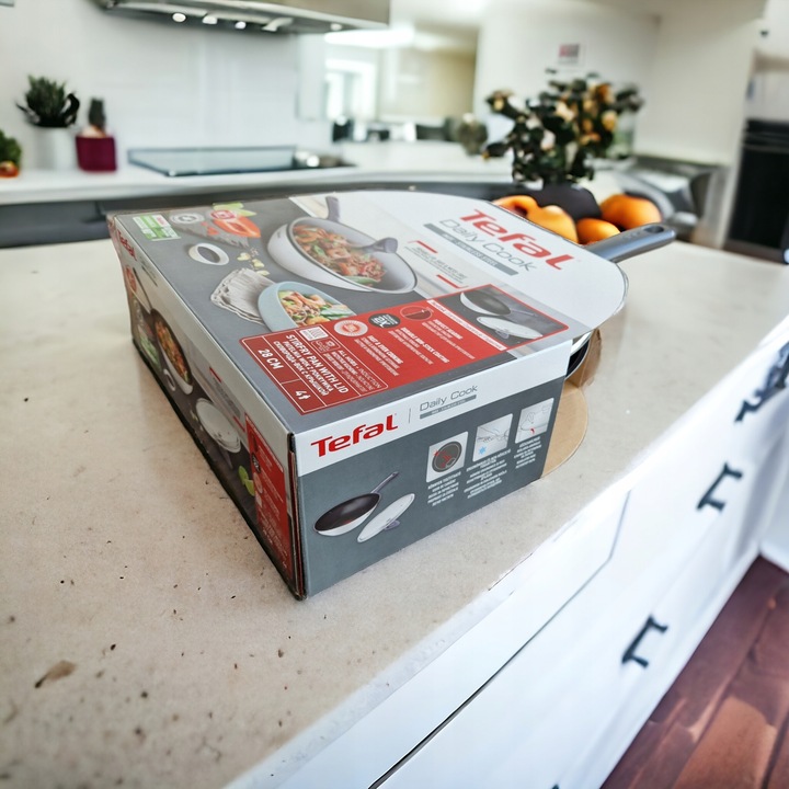 PATELNIA WOK + pokrywka TEFAL G73099 DAILY COOK 28cm INDUKCJA