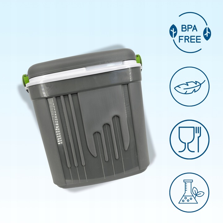 LODÓWKA TURYSTYCZNA 20L na WKŁADY MROŻĄCE do AUTA kemping PLAŻY na ryby