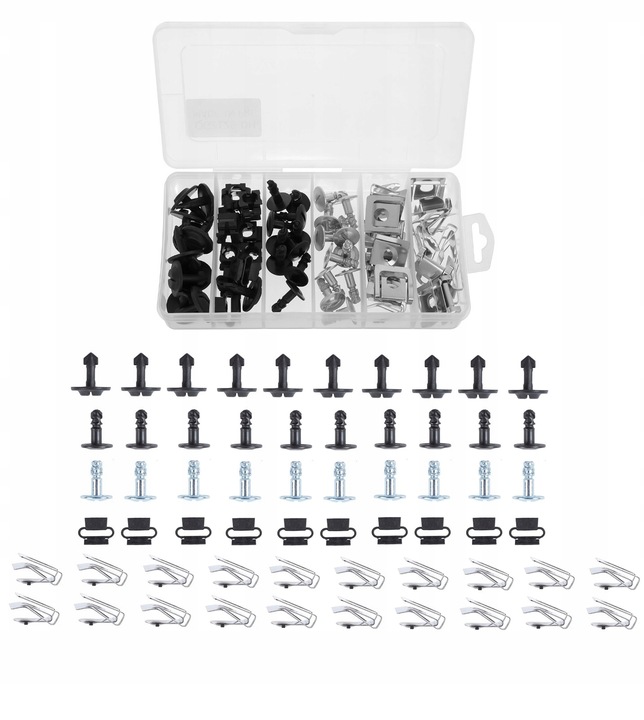 VW SKODA SEAT AUDI ZESTAW SPINEK OSŁONY SILNIKA WKRĘTY ŚRUBY BLASZKI POD WK