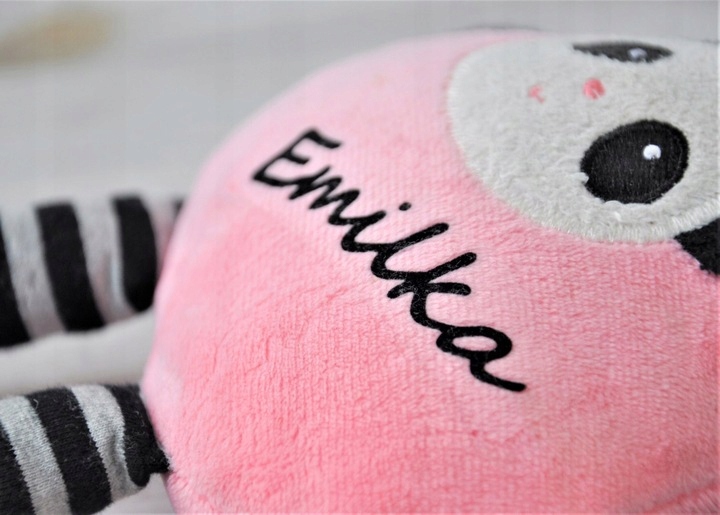 Metoo LALKA szmacianka MIŚ PANDA PERSONALIZACJA METRYCZKA PLUSZAK ZABAWKA