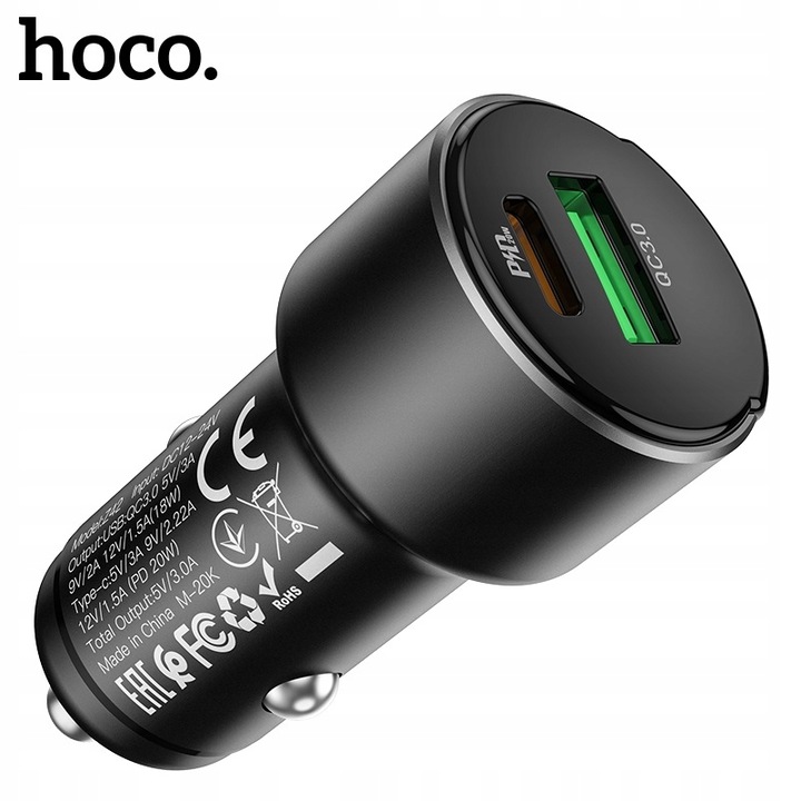 Szybka ładowarka Typ Typu C USB-C PD 20W LED do iPhone 12 13 14 15 Pro Max