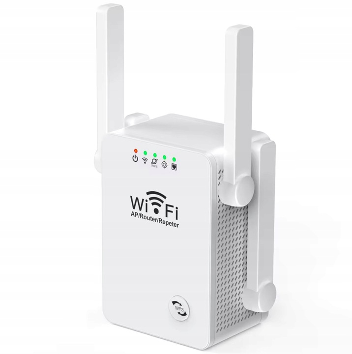 WZMACNIACZ SYGNAŁU WI-FI REPEATER ACCESS POINT AP RJ45 300Mb/s 2,4GHz AK341