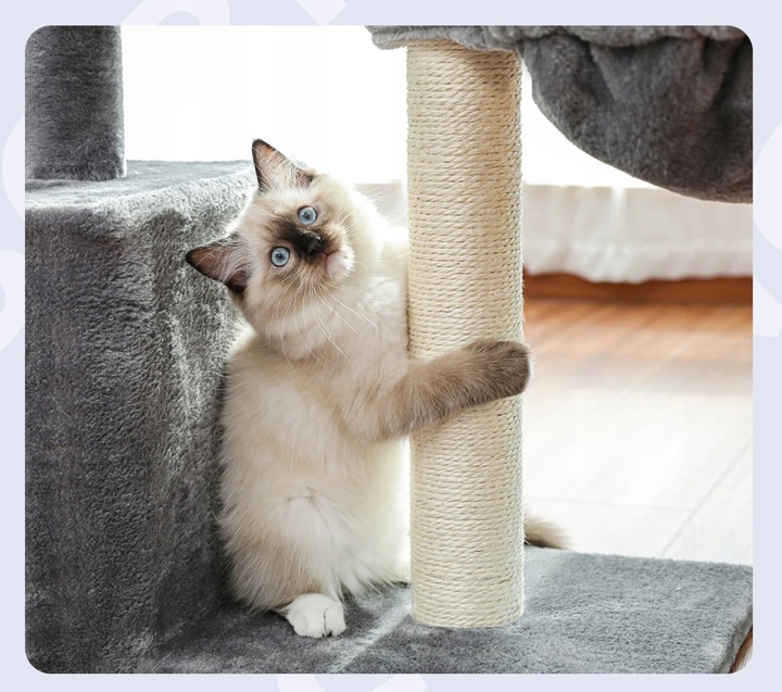 Drapak dla kota drzewo legowisko domek zabawka 80cm (F061)