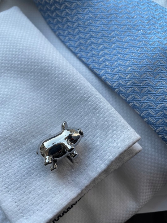 Spinki do mankietów dla myśliwego Głowa Jelenia Jeleń z Porożem + Pudełko