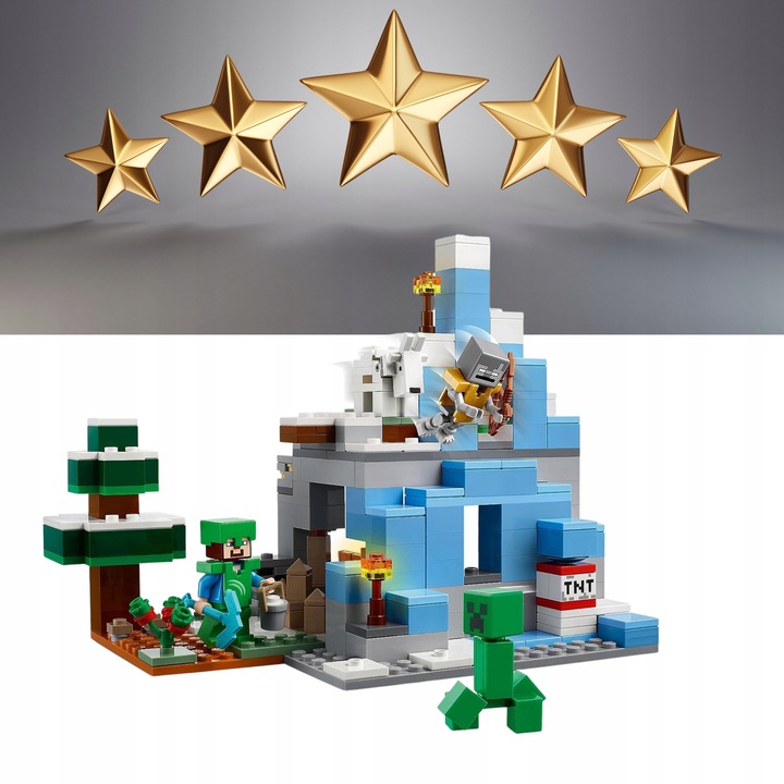 LEGO Minecraft 21243 Ośnieżone szczyty