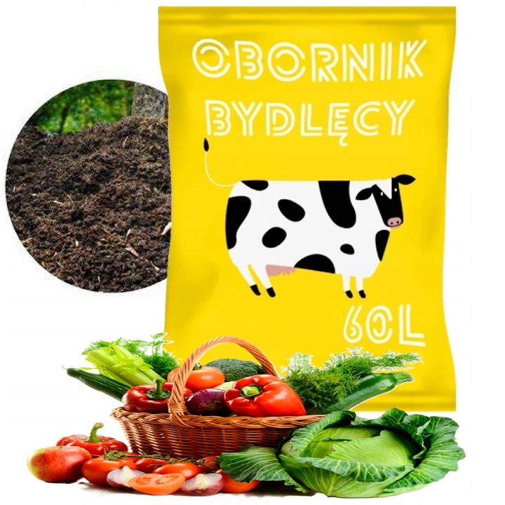 EKO OBORNIK BYDLĘCY EKOLOGICZNY niegranulowany 60L w 100% organiczny