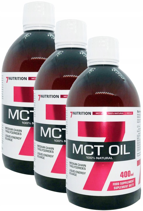 Keto Produkty Olej MCT Dieta Tłuszczowa 3x 400ml C6 C8 C10 C12 C14