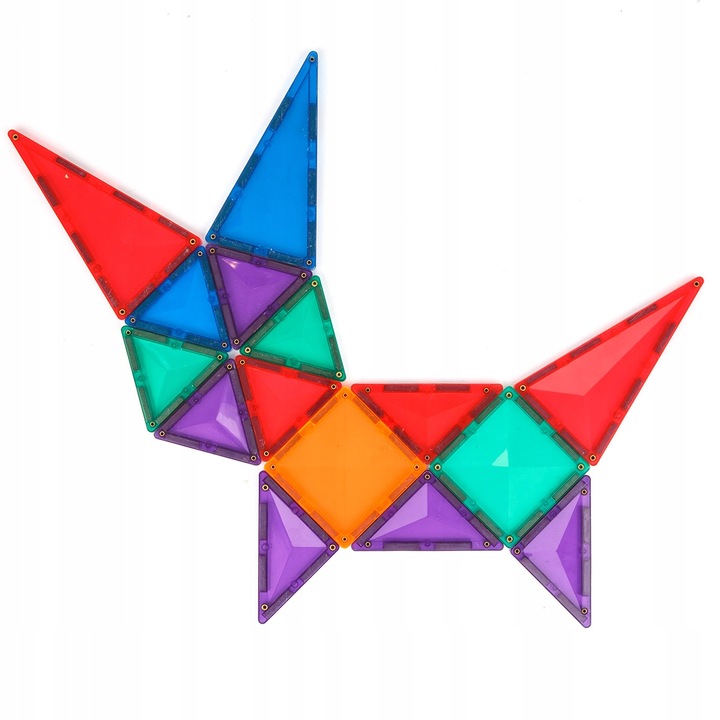 KLOCKI MAGNETYCZNE DUŻE konstrukcyjne Magtiles 32