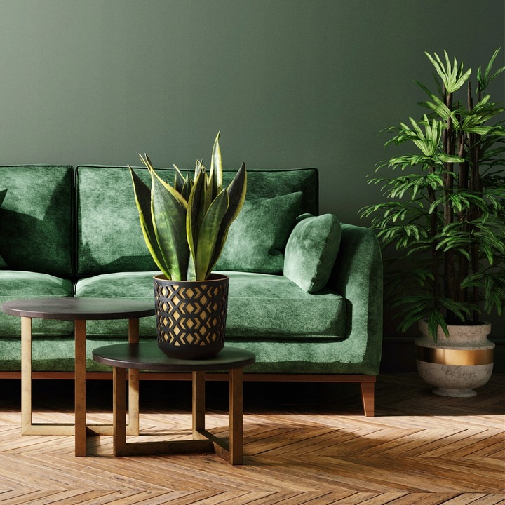 ZESTAW 3 DONICZEK AZTEK śr. 19,5cm CZARNY/ZŁOTY Lamela