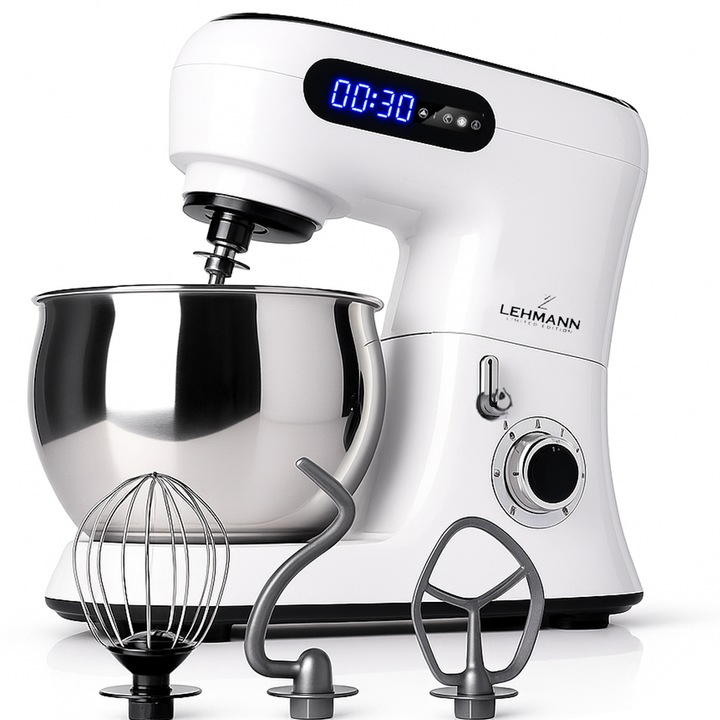 ROBOT KUCHENNY PLANETARNY MOCNY MIKSER 3X MIESZADŁA MISA Z UCHWYTEM LED