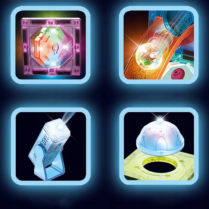 ZESTAW KREATYWNY KLOCKI MAGNETYCZNE DO BUDOWY DOMKÓW ZAMKÓW I ZWIERZĄT