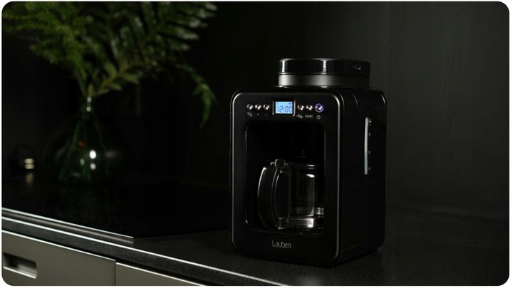 Ekspres Do Kawy Przelewowy z Młynkiem i Wielorazowym Filtrem Mały Rozmiar