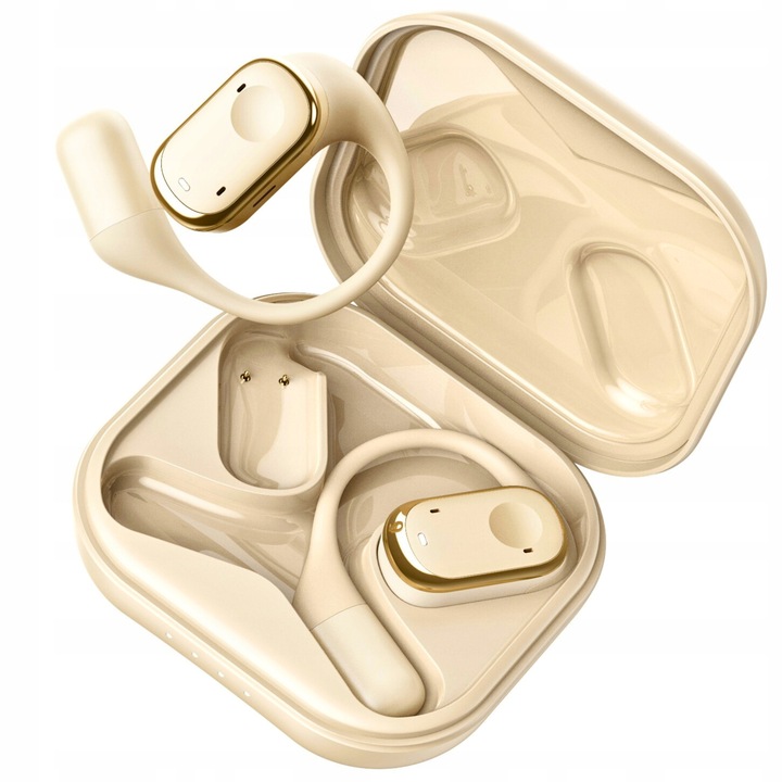 SŁUCHAWKI bezprzewodowe ZAUSZNE TWS Y30 z ENC IDEALNE do biegania i Rozmów