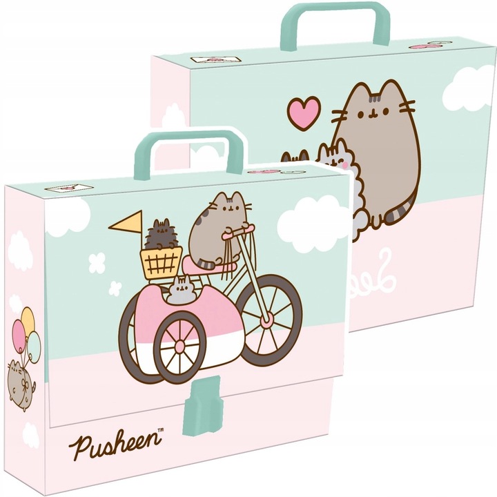GRUBA Teczka z rączką A4 PUSHEEN PUSZIN XL Kot Kotek