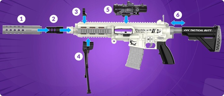 Prezent dla Dziecka Karabin na Miękkie Strzałki