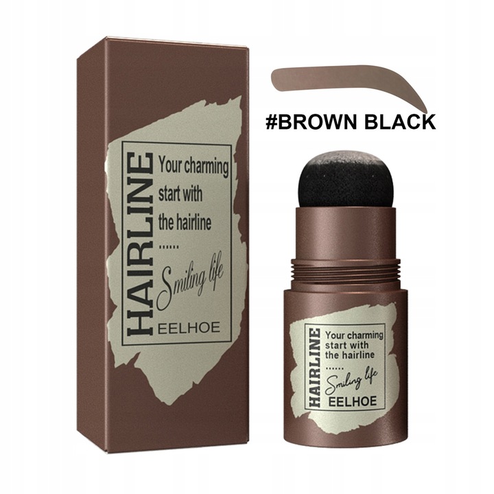 Stempel do brwi 24 szablony pomada Czarny brązowy