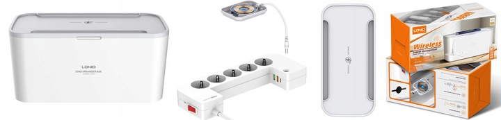 Ładowarka Listwa Zasilacz Organizer Kabli USB QI